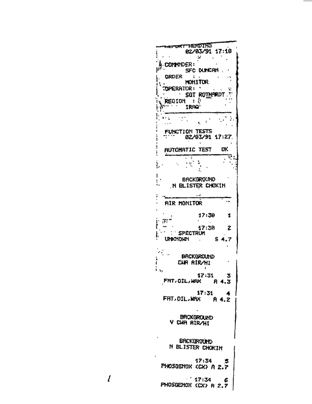 Memorandum from US Army Intelligence Center, Combat Support Branch, Subject: 