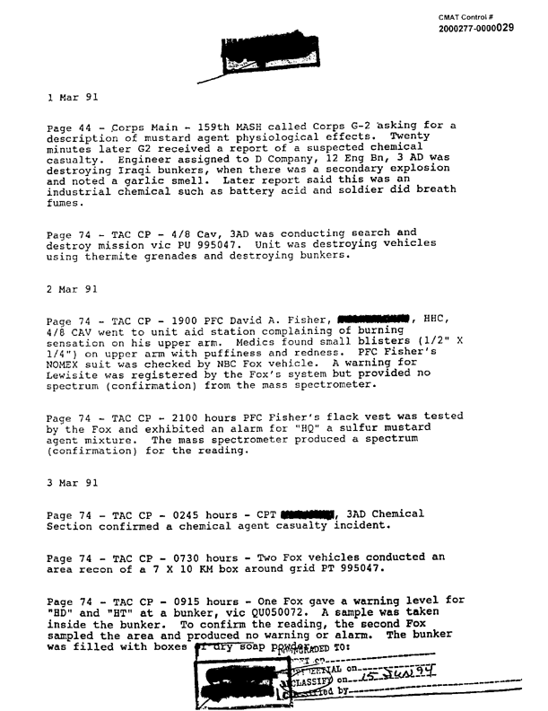 VII Corps, Desert Shield/Desert Storm After Action Report Extracts, March 1-6, 1991. 