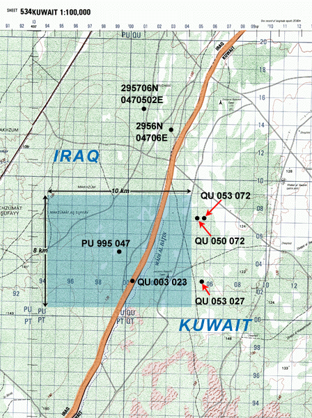 Figure 3.  Locations associated with the reported mustard exposure