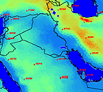 Figure A-73. Locations of the rawinsonde observations;
