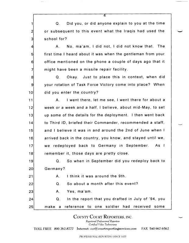 Interview with Lieutenant Colonel Don W. Killgore, October 15, 1997