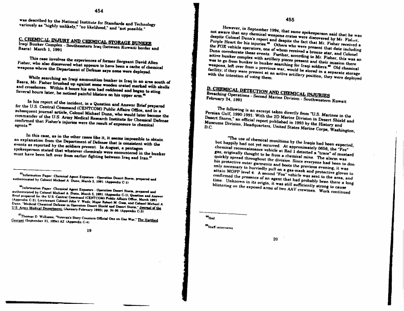 US Senate, 103d Congress, 2d Session, Committee Staff Report (No. 3), Committee on Banking, Housing and Urban Affairs, �
US Chemical and Biological Warfare � Related Dual Use Exports to Iraq and Their Possible Impact on the Health Consequences of the Persian Gulf War,� October 7, 1994
