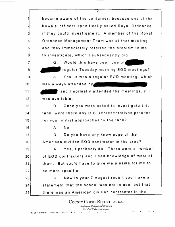 Interview with Major Jonathan Watkinson, October 16, 1997