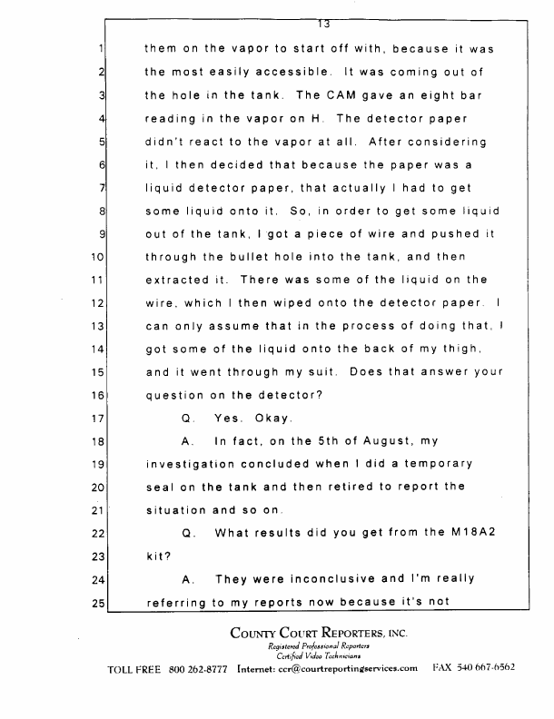 Interview with Major Jonathan Watkinson, October 16, 1997