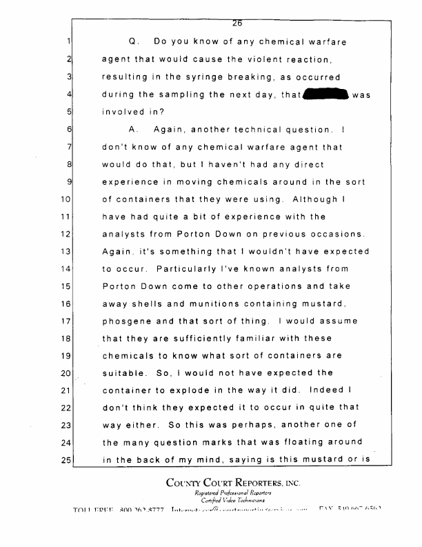 Interview with Major Jonathan Watkinson, October 16, 1997