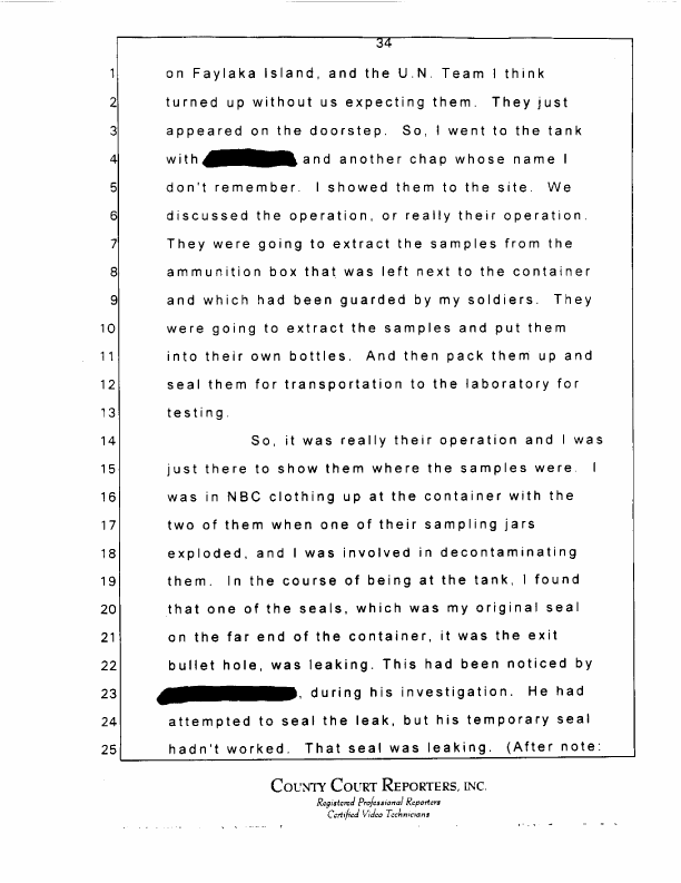 Interview with Major Jonathan Watkinson, October 16, 1997