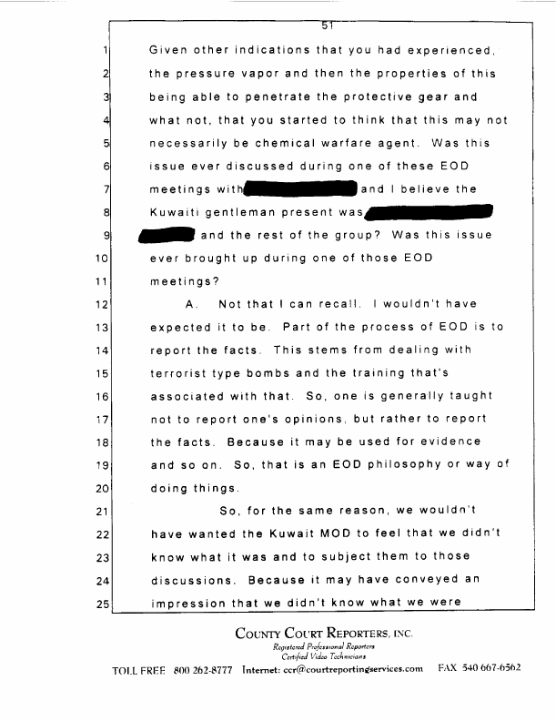 Interview with Major Jonathan Watkinson, October 16, 1997