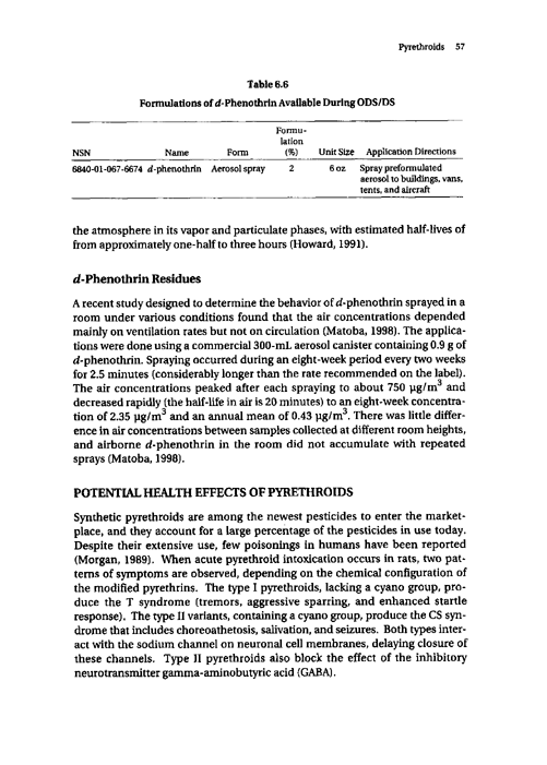 Cecchine, G., et al., �A Review of the Scientific Literature as it Pertains to Gulf War Illnesses: Pesticides,� vol. 8, RAND, 2000, p. 57-69.