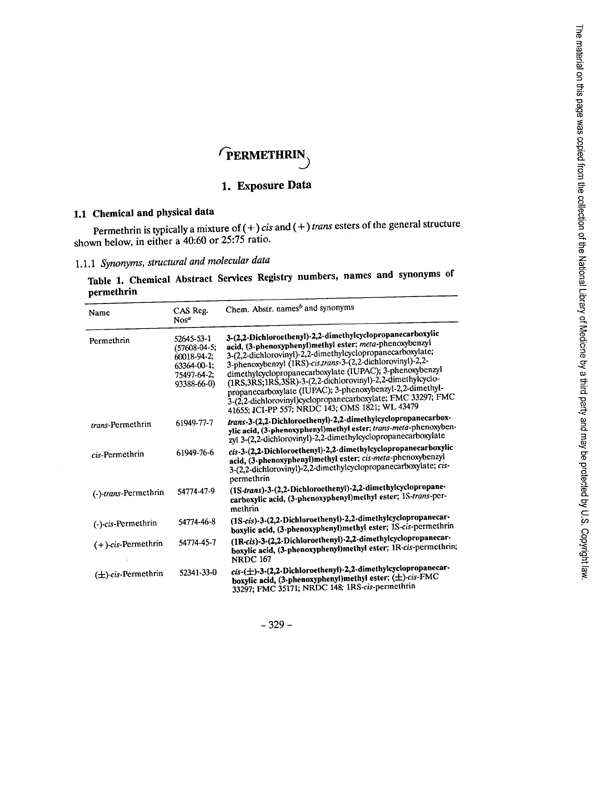 National Institute for Occupational Safety and Health, IARC Monographs on the Evaluation of Carcinogenic Risks to Humans, Occupational Exposures in Insecticide Application, and Some Pesticides, vol. 53, 1991, pp. 334, 341.
