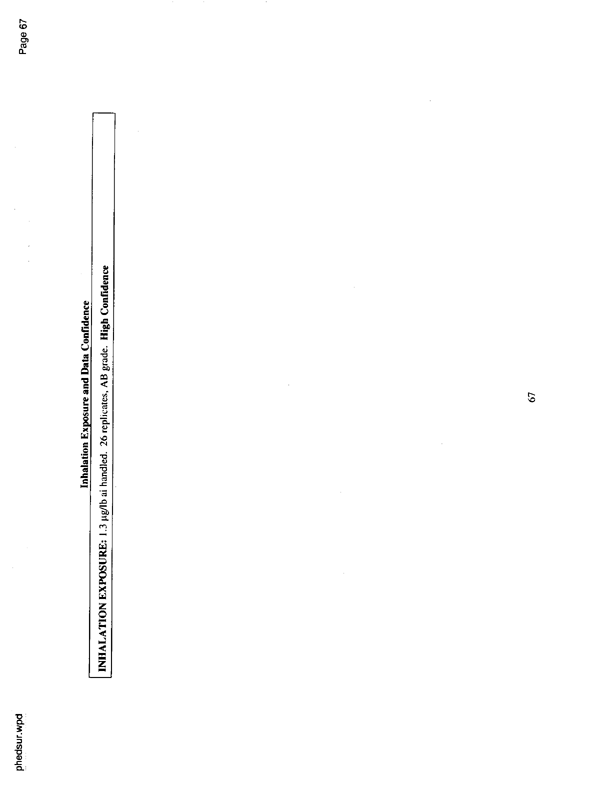   US Environmental Protection Agency, Office of Pesticide Programs, �PHED Surrogate Exposure Guide,� August 1998.