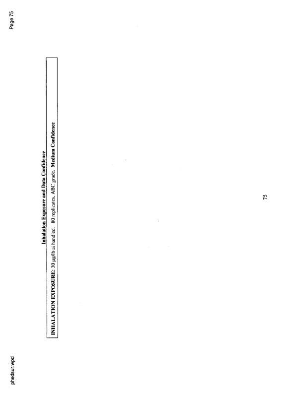   US Environmental Protection Agency, Office of Pesticide Programs, �PHED Surrogate Exposure Guide,� August 1998.