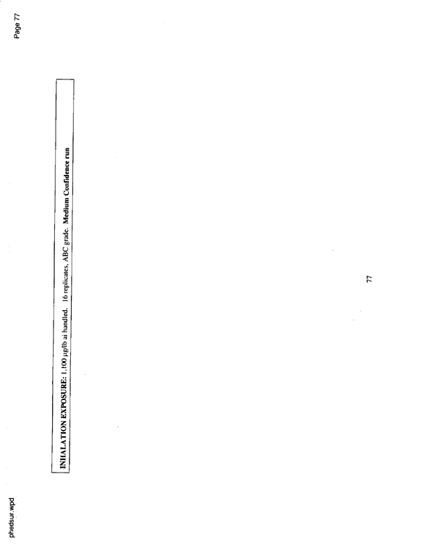   US Environmental Protection Agency, Office of Pesticide Programs, �PHED Surrogate Exposure Guide,� August 1998.