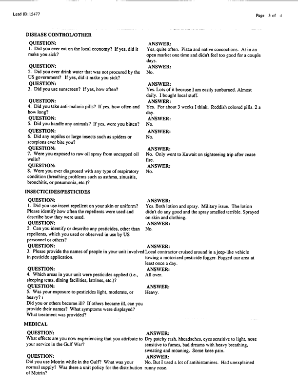 Lead Sheet #15477, Interview with 1072nd Refueling Wing (Provisional) airman, March 18, 1998.
