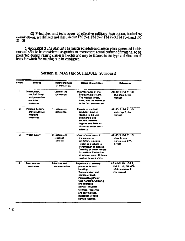 US Army Field Manual FM 21-10-1, �Unit Field Sanitation Team,� October 11, 1989, p. 1-1.