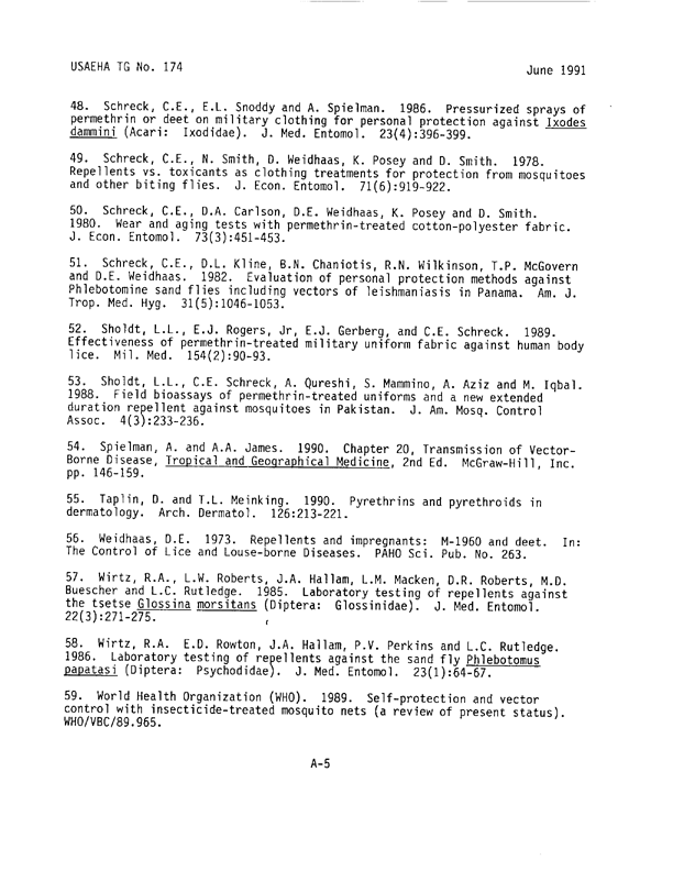   Coulston International Corporation, Label with Directions for Use for Permethrin Arthropod Repellent,  Easton, PA, May 1990.