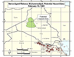 Nerve Agent Release, Muhammadiyat, Potential Hazard Area February 10, 1991