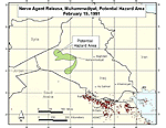 Nerve Agent Release, Muhammadiyat, Potential Hazard Area February 19, 1991